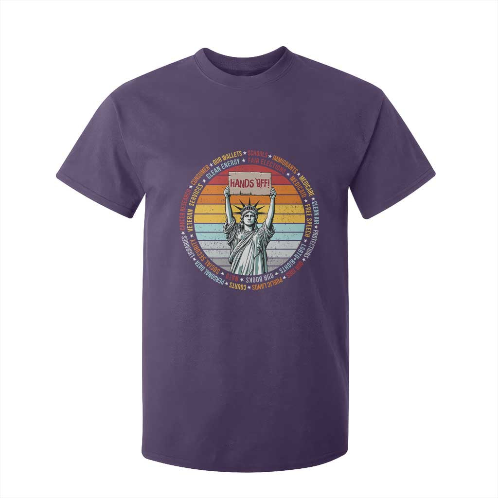 Statue of Liberty Hands Off Protest T Shirt For Kid Resist Resistance - African Pride