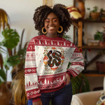 Immigrant Rights Knit Sweatshirt Chinga La Migra - African Pride
