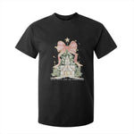 Christian Christmas T Shirt For Kid Oh Come Let Us Adore Him Nativity Christmas Tree Bow - African Pride