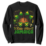 Little Miss Jamaica Sweatshirt Proud Jamaican Afro Black Girls Jamaica Flag Pride - African Pride