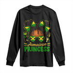 Jamaica Princess Long Sleeve Shirt Proud Jamaican Afro Black Girls Jamaica Flag Pride - African Pride