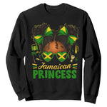 Jamaica Princess Sweatshirt Proud Jamaican Afro Black Girls Jamaica Flag Pride - African Pride