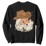 Christmas Cowboy Sweatshirt Santa Claus Vintage 90s Western Country Music Outfit - African Pride