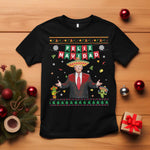 Mexico Christmas Trump T Shirt Feliz Navidad Xmas Funny Trump Santa Ugly Christmas - African Pride