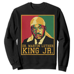 Martin Luther King Sweatshirt Retro MLK Day - African Pride