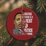 Martin Luther King Jr. Christmas Ornament Civil Rights Injustice Anywhere Is a Threat To Justice Everywhere - African Pride