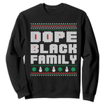 African American Family Christmas Sweatshirt Dope Black Family Matching Ugly Xmas - African Pride