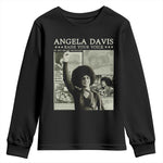 Black History Month Angela Davis Youth Sweatshirt Raise Your Voice Feminist Human Rights - African Pride