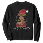 Sassy Afro Queen Black Woman Sweatshirt Christmas Afro