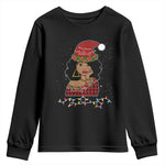 Sassy Afro Queen Black Woman Youth Long Sleeve Shirt Christmas Afro