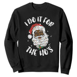 Funny Santa Claus Sweatshirt African American Xmas Vintage Black Santa - African Pride
