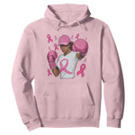 African American Fighter Breast Cancer Awareness Hoodie Pink Ribbon - African Pride