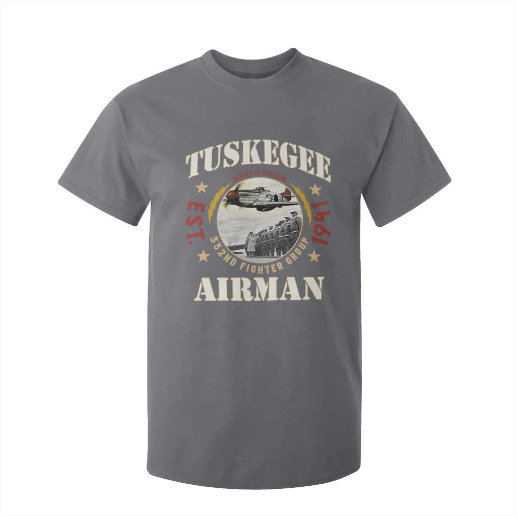 Tuskegee Airman T Shirt For Kid Heroes Of Freedom 332ND Fighter Group Est 1941