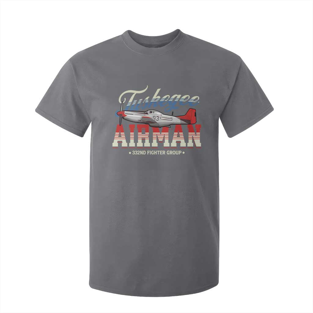Tuskegee Airman T Shirt For Kid 332ND Fighter Group Airplane Black History Month