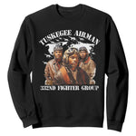 Tuskegee Airman Sweatshirt 332ND Fighter Group Black History