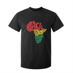 Black History Is American History T Shirt For Kid Africa Map