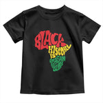 Black History Is American History Toddler T Shirt Africa Map