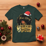 Have A Melanin Christmas African American Santa Girl T Shirt