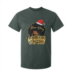 Have A Melanin Christmas African American Santa Girl T Shirt For Kid