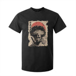 African American Female Samurai Warrior T Shirt For Kid Japanese Art Black Onna Bugeisha