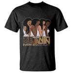 Made With Melanin Every Shade Slays T Shirt Proud African American Afro Girls