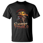 Black History Month T Shirt Remember Your Roots African Safari Afro Woman