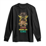2025 And I Still Dream Like King MLK Day Long Sleeve Shirt Messy Bun Black History