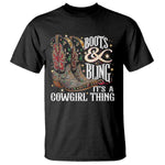 Funny Boots And Bling Its A Cowgirl Thing T Shirt Western Country Girl Boots