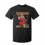 Funny Merry Kwanzaa Christmas T Shirt For Kid African American Holiday Black Santa Kinara Candles