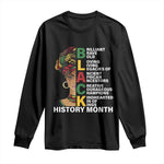 Black History Month Brilliant Brave Bold Long Sleeve Shirt African American Black Pride