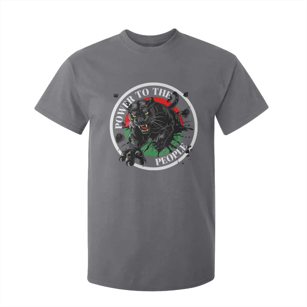 Power To The People Black Panther Party T Shirt For Kid Proud Black History Month