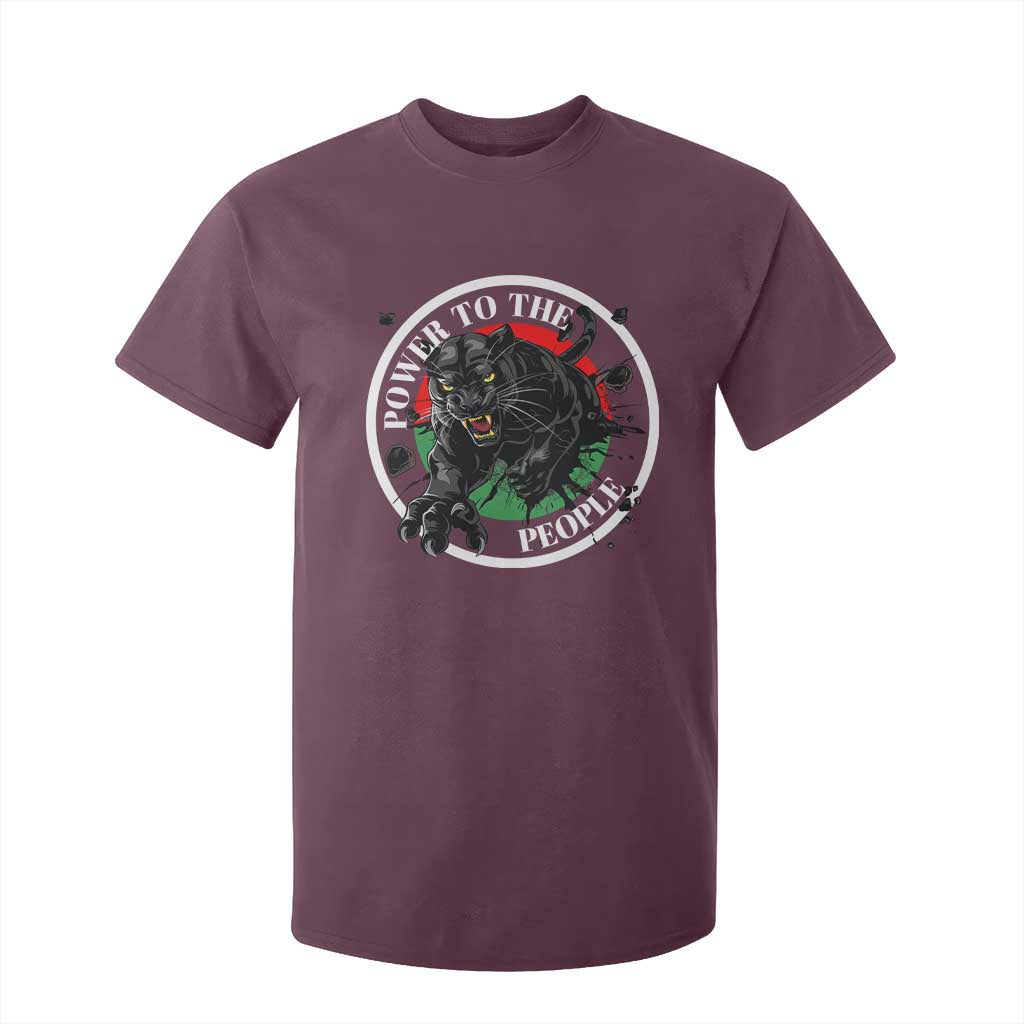 Power To The People Black Panther Party T Shirt For Kid Proud Black History Month