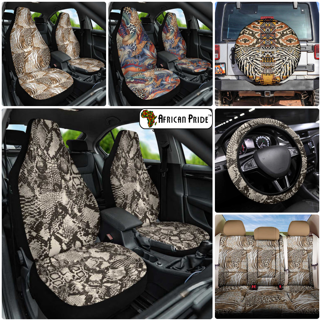 African Animal Skins Car Decor