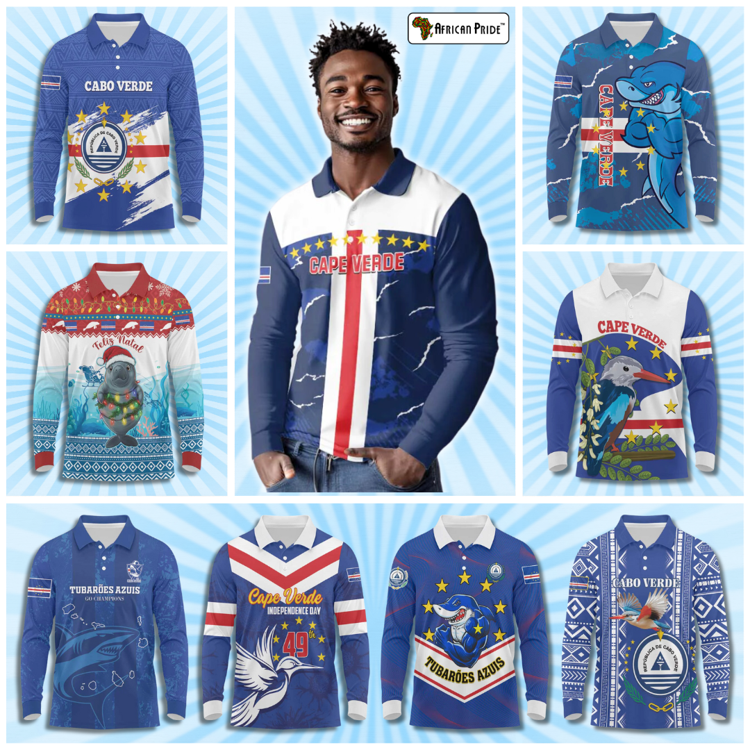 Cape Verde Long Polo Shirts | Africanpride