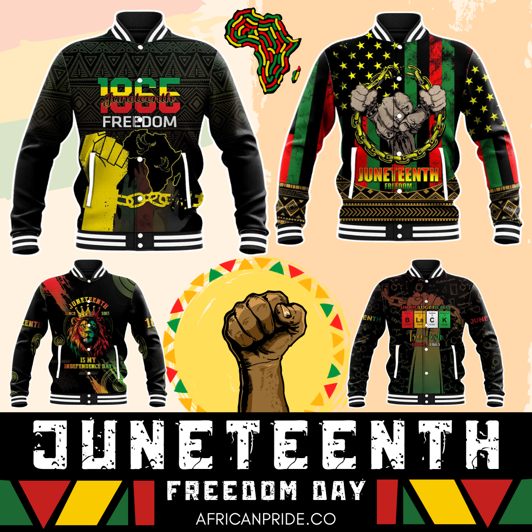 Juneteenth Baseball Jacket - African Pride