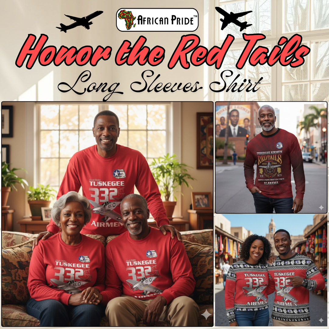 Tuskegee Red Tails Airmen Long Sleeve Shirt