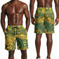 2026 Autumn Rugby Nations South Africa Shorts for Men Indigenous Tribal Patchwork Motif
