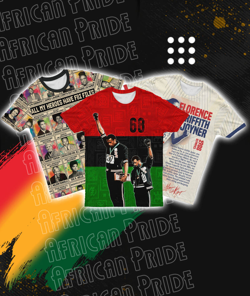 All Over Print T Shirt Mobile Banner - African Pride