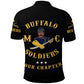 Custom Buffalo Soldiers Motorcycle Club Polo Shirt BSMC Original Style Black  - African Pride