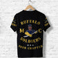 Custom Buffalo Soldiers Motorcycle Club BSMC T Shirt Simple Style Black  - African Pride