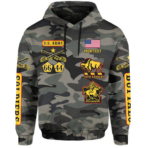 Custom Buffalo Soldiers Hoodie Camouflage Unique  - African Pride