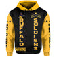 Custom Buffalo Soldiers Hoodie BSMC Club Adore Motorcycle  - African Pride