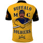 Buffalo Soldiers Polo Shirt Motorcycle BSMC Club  - African Pride
