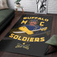 Buffalo Soldiers Area Rug BSMC Club Adore Motorcycle  - African Pride
