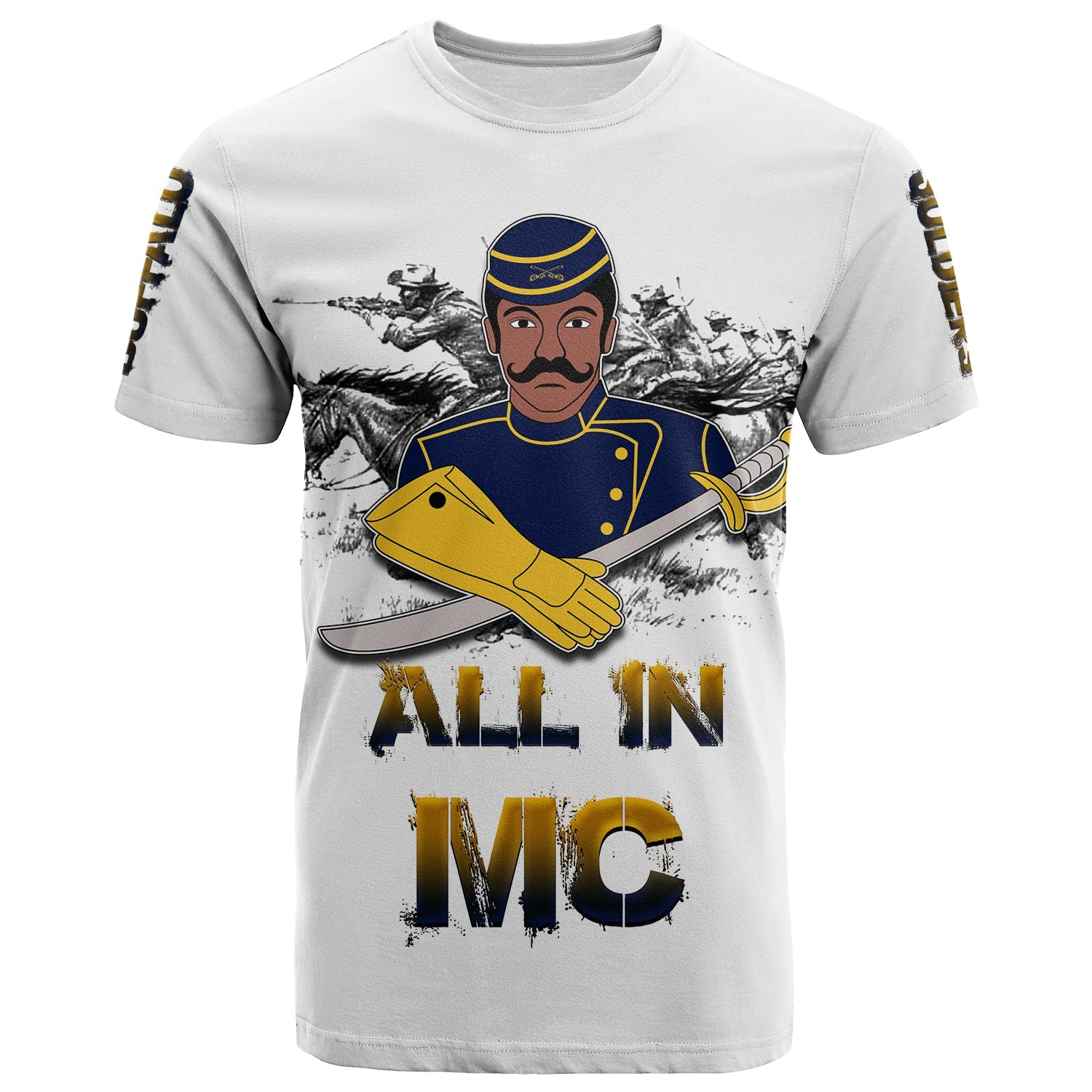 Custom Buffalo Soldiers T Shirt History  - African Pride