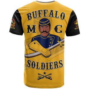 Buffalo Soldiers T Shirt Motorcycle BSMC Club  - African Pride