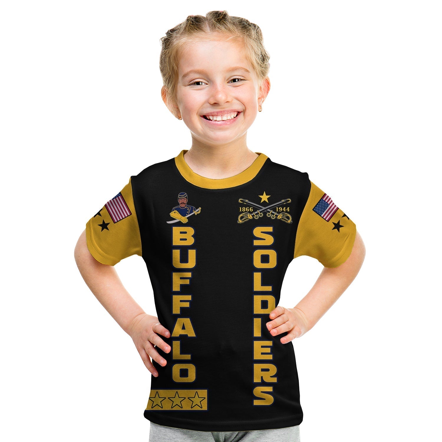 Buffalo Soldiers T Shirt BSMC Club Adore Motorcycle  - African Pride