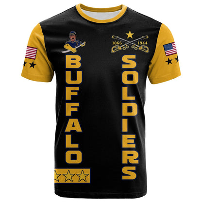 Buffalo Soldiers T Shirt BSMC Club Adore Motorcycle  - African Pride