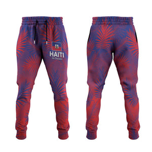 Africa Les Grenadiers Haiti Football Jogger Pants Tropical Vibes - African Pride