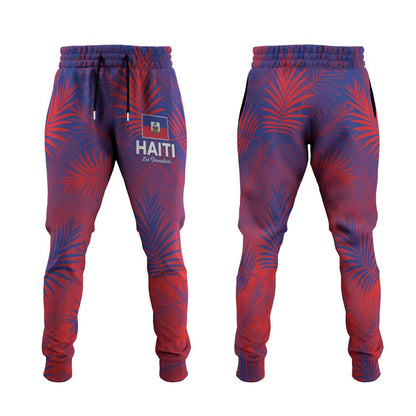 Africa Les Grenadiers Haiti Football Jogger Pants Tropical Vibes - African Pride